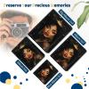 Photo Album 2x3 Inch 60 Pockets,PU Leather Cover with Elastic Band,Waterproof PP Pages for Wedding Albums,Baby Memory Books & Family Archives,Black girl with Crown view 3