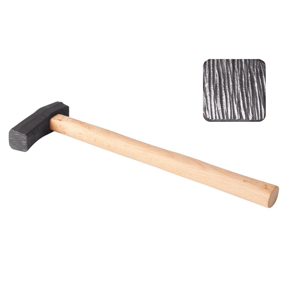 Ergonomic Design Metalworking Hammer Square Head with Wood Handle for Jewelry Bangles Making and Rust-Resistant