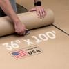 Construction Paper Roll 36" x 1200" (100 feet), 300 Sq.Ft Extra Thick Floor Covering for Protection (20 mil, 200 lb Thickness) - Contractor Paper for Remodeling & Surface Protection by IDL Packaging view 1