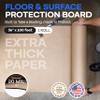 Construction Paper Roll 36" x 1200" (100 feet), 300 Sq.Ft Extra Thick Floor Covering for Protection (20 mil, 200 lb Thickness) - Contractor Paper for Remodeling & Surface Protection by IDL Packaging view 2