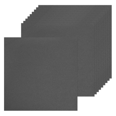MECCANIXITY 10 Pcs Black Shimmer Cardstock Paper 10 Inch Length 10 Inch Width 80lb/120gsm Metallic Paper Sheets for Art Supplies Paper Crafting