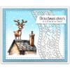 Christmas Funny Deer Stamps and Die Cuts for Card Making House Transparent Silicone Clear Stamp and Metal Cutting Dies Sets for DIY Scrapbooking Paper Crafting Seals Decorative Supplies view 4