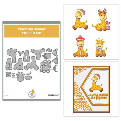 Christmas Clear Stamp Set Reusable Clear Silicone Stamps with Pumpkins, Skulls, Bats, Santa Claus and Holiday Designs for Cards, Scrapbooking, journaling and DIY templates (Layered Christmas Deer Die)