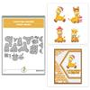Christmas Clear Stamp Set Reusable Clear Silicone Stamps with Pumpkins, Skulls, Bats, Santa Claus and Holiday Designs for Cards, Scrapbooking, journaling and DIY templates (Layered Christmas Deer Die) view 1