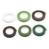 DIYEAH 6 Rolls Floral DIY Tape Each Floriculture Stem Wrapping Tapes for Bouquet Arranging Gift Wrapping and Craft Decorating Includes Light Green White Coffee Dark Coffee view 1