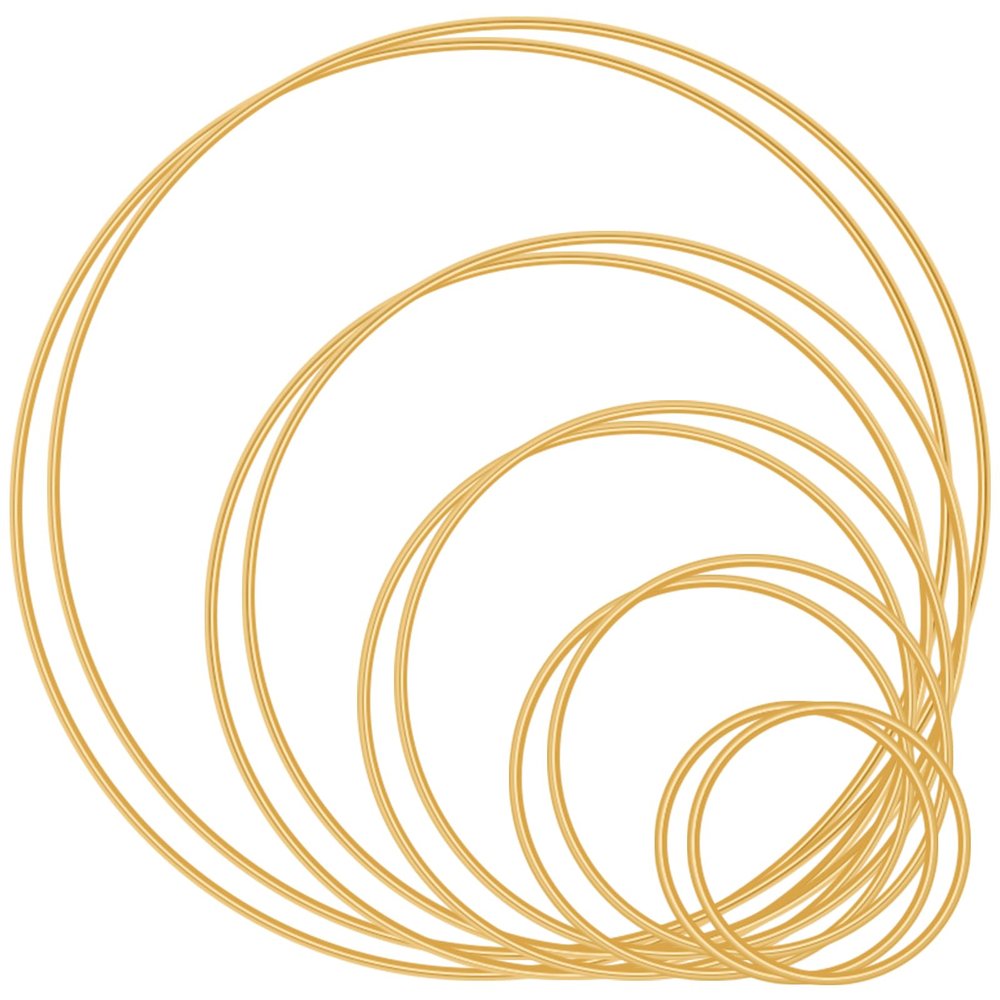 10PCS Dream Catcher Rings, Metal Craft Hoops, Wedding Wreath DIY for Dream Catcher and Crafts Centerpiece Table Decorations (2 Inch/3 Inch/4 Inch/5 Inch/6 Inch)
