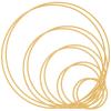 10PCS Dream Catcher Rings, Metal Craft Hoops, Wedding Wreath DIY for Dream Catcher and Crafts Centerpiece Table Decorations (2 Inch/3 Inch/4 Inch/5 Inch/6 Inch) view 1