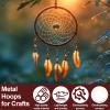 10PCS Dream Catcher Rings, Metal Craft Hoops, Wedding Wreath DIY for Dream Catcher and Crafts Centerpiece Table Decorations (2 Inch/3 Inch/4 Inch/5 Inch/6 Inch) view 4
