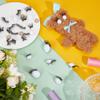 PH PandaHall 12 Sets White Safety Eyes with Eyelashes, Crochet Eyes 6 Sizes Animal Eye Plastic Craft Eye with Washer for Amigurumi Teddy Bear Plush Crocheting Crafts Decor 12/14/16/18/20/24mm view 4