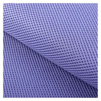 Stretch mesh Fabric 3D Mesh Fabric for Clothing Bed Linings Shoes Sewing Plain Elastic Three-Layer Interlayer Cloth Thickend Breathable(Light Purple)