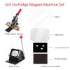 DNEPEI Refrigerator Sticker Making Machine,DIY Button Badge Press Maker Kit,Includes Press + Paper Cutter + 100-Piece Supplies, Compatible with Acrylic & Cardboard Acrylicsheet-3.1 * 2in/8 * 5.3cm view 2