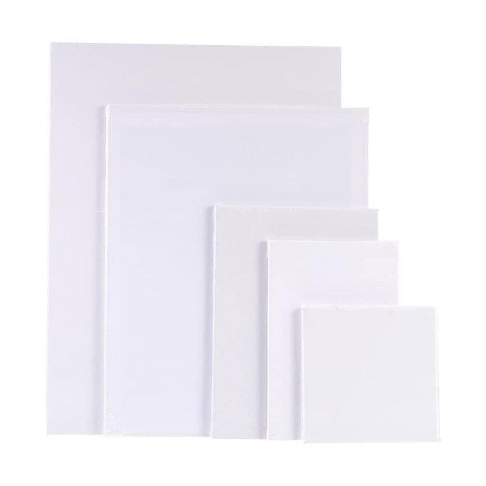 AFPSDLFJDLS 10pcs Square Oil Painting Board Cotton Canvas Art Painting Board Sketchpad