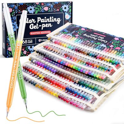168Pcs Colored Gel Pens, 162 Colors 0.6mm Fine Point Gel Pens Colored Set for Adult Coloring Books, Journal Pen Markers for Coloring, Journaling Supplies, Writing Drawing Note Taking Office Home