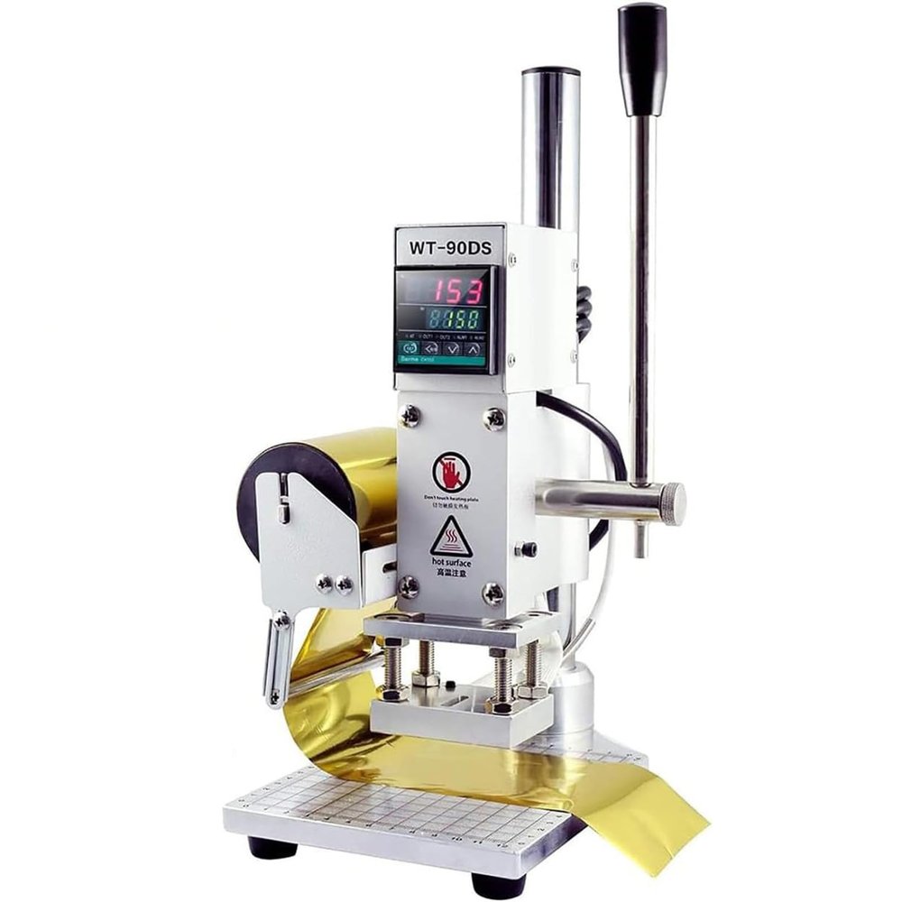 Manual Hot Stamping Machine, Digital Automatic Leather Hot Stamping Machine, Manual Embossing Tool to Indent Wood Paper PVC Card Printing Machine, Multifunction