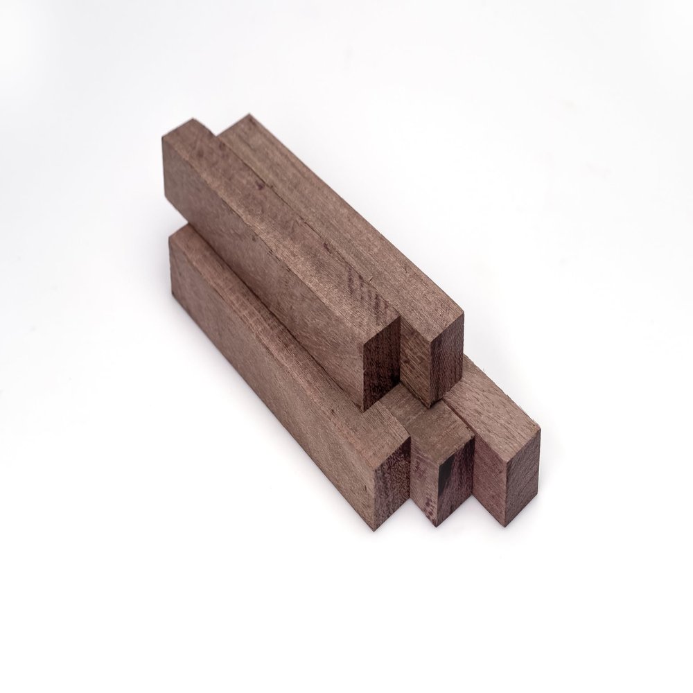 12 Pack Purpleheart Pen Blanks (3/4" x 3/4" x 6") Exotic Wood Turning Blanks for Pen Making, Woodturning & DIY Craft Supplies by Exotic Wood Zone