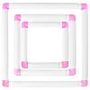 3 Pcs Set, Square Quilting Frames, Embroidery Hoops, White Clip-On Embroidery Frame for Cross Stitch, 6X6In, 8X8In, 11X11In view 1