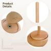 yeeplant Wooden Craft Yarn Holder with Twirling Spindle, Smooth Rotation Mechanism, Portable for Knitting & Crochet view 4
