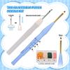 35Pcs Punch Needle Kit Adult Beginner, Adjustable Punch Needle Tool with Different Size Needles & Storage Case, Wooden Handle Embroidery Pen Set for Gifts, Decoration & DIY Craft Project view 4