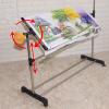 Embroidery Stand - Height Adjustable Needlework Floor Frame with Wheels, Stainless Steel Craft Stand for Art and Sewing Projects view 3