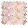 Hanjunzhao 42Pcs 10" Layer Cake Fabric - Vintage Brown Print Cotton Fabric Squares 10x10, Layer Cakes 10 inch Squares for Quilting, Sewing, Quilts, Bags, and Crafts - Light Coffee view 3