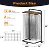 mocomax Art Drying Rack with Top Board, Mobile Painting Drying Stand with 25 Removable Shelves, Functional Art Canvas Storage Rack with Lockable Wheels for Classrooms & Art Studios, Black view 4
