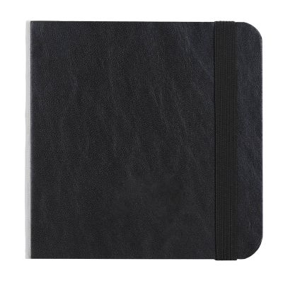 Watercolor Sketchbook Portable Pocket Mini Fine Grain Watercolor Painting Paper 10x10cm for Artists Travelers Students (Black)