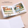 Watercolor Sketchbook Portable Pocket Mini Fine Grain Watercolor Painting Paper 10x10cm for Artists Travelers Students (Black) view 3