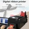 SHAHRYAR Digital Ribbon Printer Thermal,Digital Ribbon Printer,Long Service Life,for Gift Box Packaging and Holiday Ornament-for Gift Ribbons, Nylon Ribbons doublerow view 4