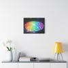 A Rainbow Labyrinth Floating Among the Stars - Matte Canvas Wall Art 24 * 18 inches Made in USA view 3