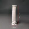 Distressed Roman Pillars Set of 6 - Mini Broken Greek Columns for Mythology Displays Miniature Diorama (2.55"-3.74" Tall, Antique White Plaster) view 2