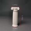Distressed Roman Pillars Set of 6 - Mini Broken Greek Columns for Mythology Displays Miniature Diorama (2.55"-3.74" Tall, Antique White Plaster) view 3