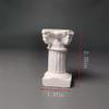 Distressed Roman Pillars Set of 6 - Mini Broken Greek Columns for Mythology Displays Miniature Diorama (2.55"-3.74" Tall, Antique White Plaster) view 4