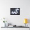 A Glowing Rainbow Holographic Serpent Matte Canvas Wall Art 24 * 18 inch Made in USA view 3