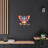 A Glowing Prism Phoenix Hatching Wall Art - 24 * 18 Inch, Made in USA view 4