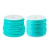 Elecrelive 2mm 3mm Hollow Pipe Rubber Tube Cords 16.4 Yards Turquoise Barber Cord for Knitting DIY Craft Beading Necklaces Bracelet Holding Stitches view 1