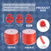 Elecrelive Stitches Holder Knitting Rubber Barber Cords Hollow Pipe Tubing 16.4 Yards Stitch Stopper Set with Plastic Cord Locks Fuchsia for DIY Jewelry Making view 4