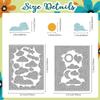 DELORIGIN Clouds Border Cutting Dies Sun Moon Flying Pelican Card Making Die Stencil Carbon Steel Die Cuts Card Scrapbooking Embossing Template for Greeting Card Paper Craft Album Invitation Decor view 2