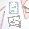 DELORIGIN Clouds Border Cutting Dies Sun Moon Flying Pelican Card Making Die Stencil Carbon Steel Die Cuts Card Scrapbooking Embossing Template for Greeting Card Paper Craft Album Invitation Decor view 4