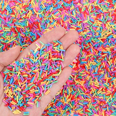 DIYASY 180g Fake Sprinkles, 6.35 oz Non-Edible Resin Sprinkles Faux Plastic Candy Sprinkle Polymer Clay Slices for Nail Art DIY Crafts Cake Phone Case