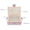 Srliya Sewing Basket Organizer, Portable Embroidery Mending Storage Box with Removable Tray, Great Mother Beginners Family, Purple, Fabric Plastic Wood, view 2