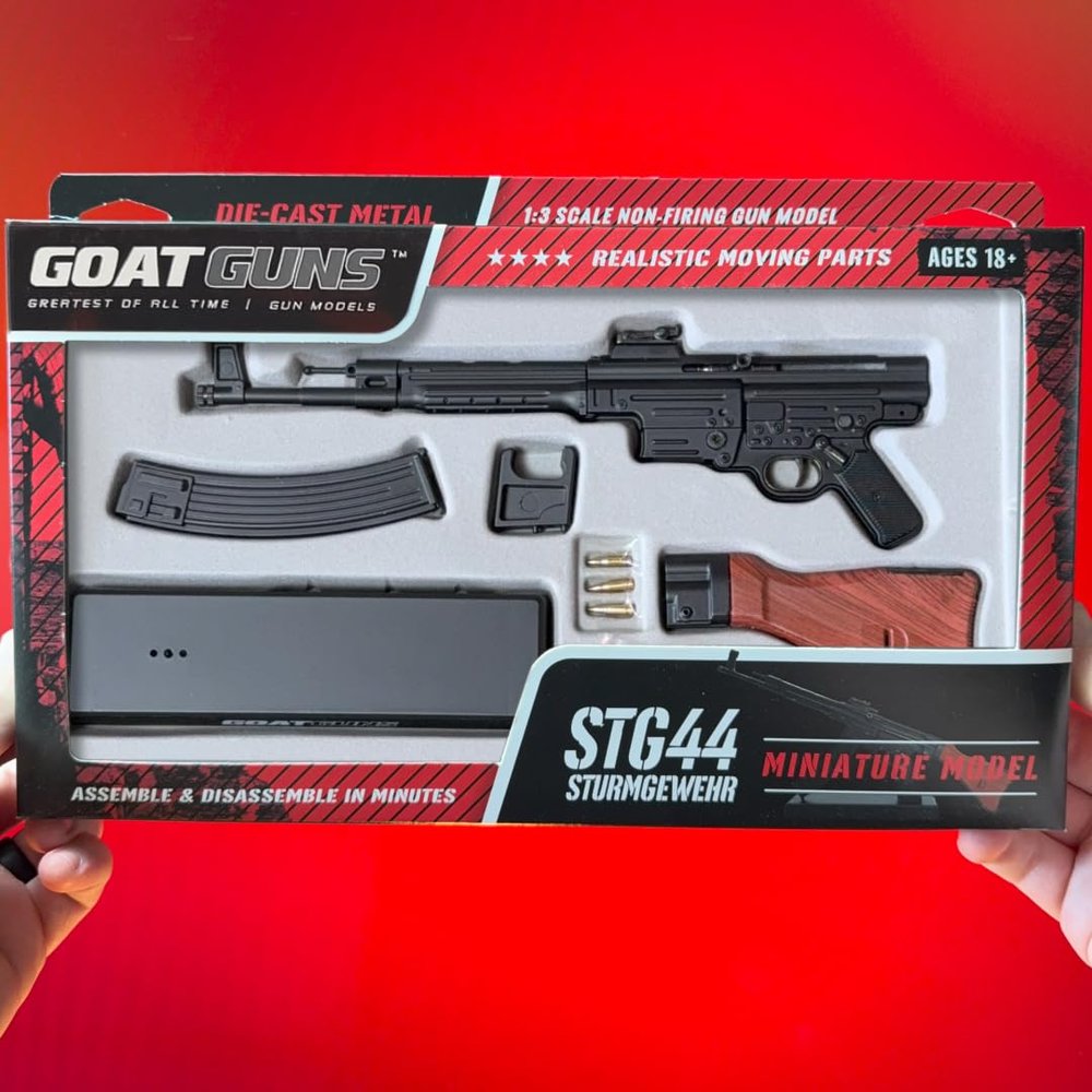 GOAT GUNS STG44 Sturmgewehr, 1:3 Scale Diecast Metal Build Kit, WW2