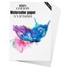 Watercolor Paper 9x12 inches 80 Sheets,Heavyweight Artist Paper 140lb/300GSM Cold Press Natural Cotton Paper for Students Artists Watercolor Drawing view 1
