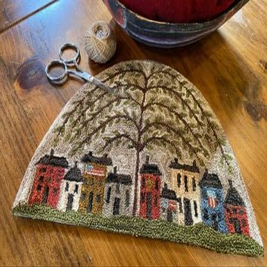 The Old Tattered Flag Summer Village Punch Needle Pattern