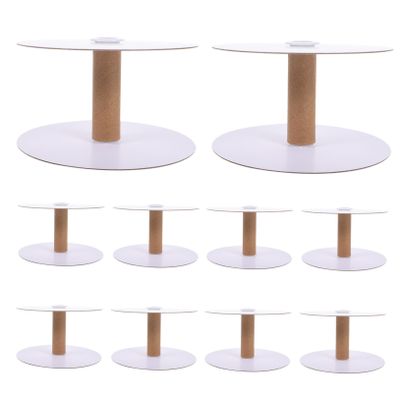 Gadpiparty 10Pcs Removable Paper Thread Spools for Sewing Machine Bobbins DIY Winding Embroidery Weaving Organizer Bulk for Sewing Enthusiasts