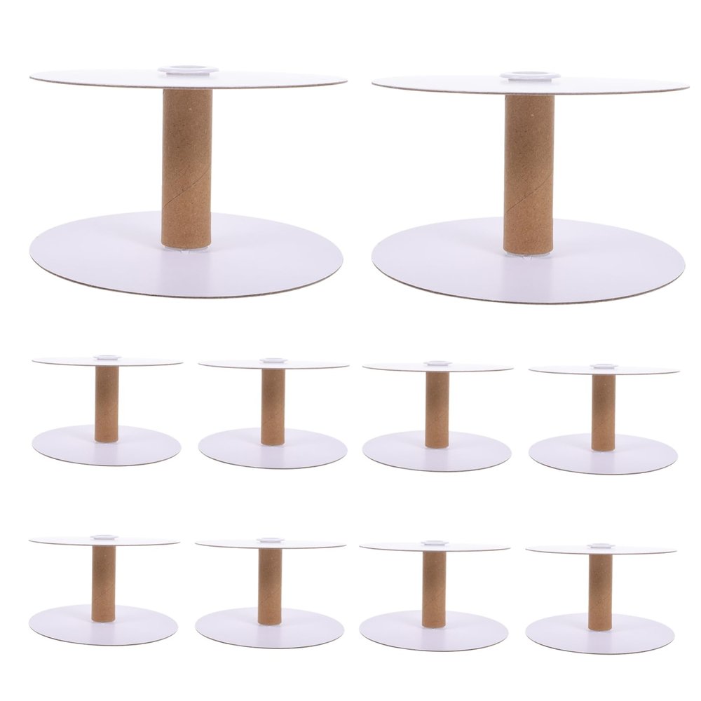 Gadpiparty 10Pcs Removable Paper Thread Spools for Sewing Machine Bobbins DIY Winding Embroidery Weaving Organizer Bulk for Sewing Enthusiasts