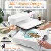 AKEYDIY 15x15 Heat Press, Dual Auto Heat Press Machine for T-Shirts, 360 Swing Away Heat Press with Auto Press Release for Sublimation Pillows, Canvas Bags, Puzzles, Coasters (15x15 White) view 3