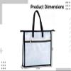 A3 Project Bags with Handles, 6 Pcs, Transparent Eva, for Sewing, Arts, Crafts, File Organization, Zipper Pockets, and Customizable Labels view 2