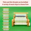 Household Weaving Loom Kit, Stand Wooden Multi-Craft Weaving Loom, DIY Hand-Woven Knitting Machine, Adjustable Weaving Density for Crafting Tea Seats, Coasters, Placemats, Cloth Bags view 2