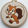 Punch Needle kit for Beginners, Joyful Squirrel Embroidery Creative Seasonal DIY Craft, Punch Stitching kit for Adults, Needle Punch Kits for Adults, Handmade Holiday Activity view 1