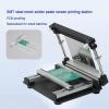 Manual Small Screen Printing Station, SMT Steel Mesh Solder Paste Printing Table with Scraper, Adjustable Thickness, High Precision PCB Stencil Printer, Easy to Operate, for Electronics Repair view 2